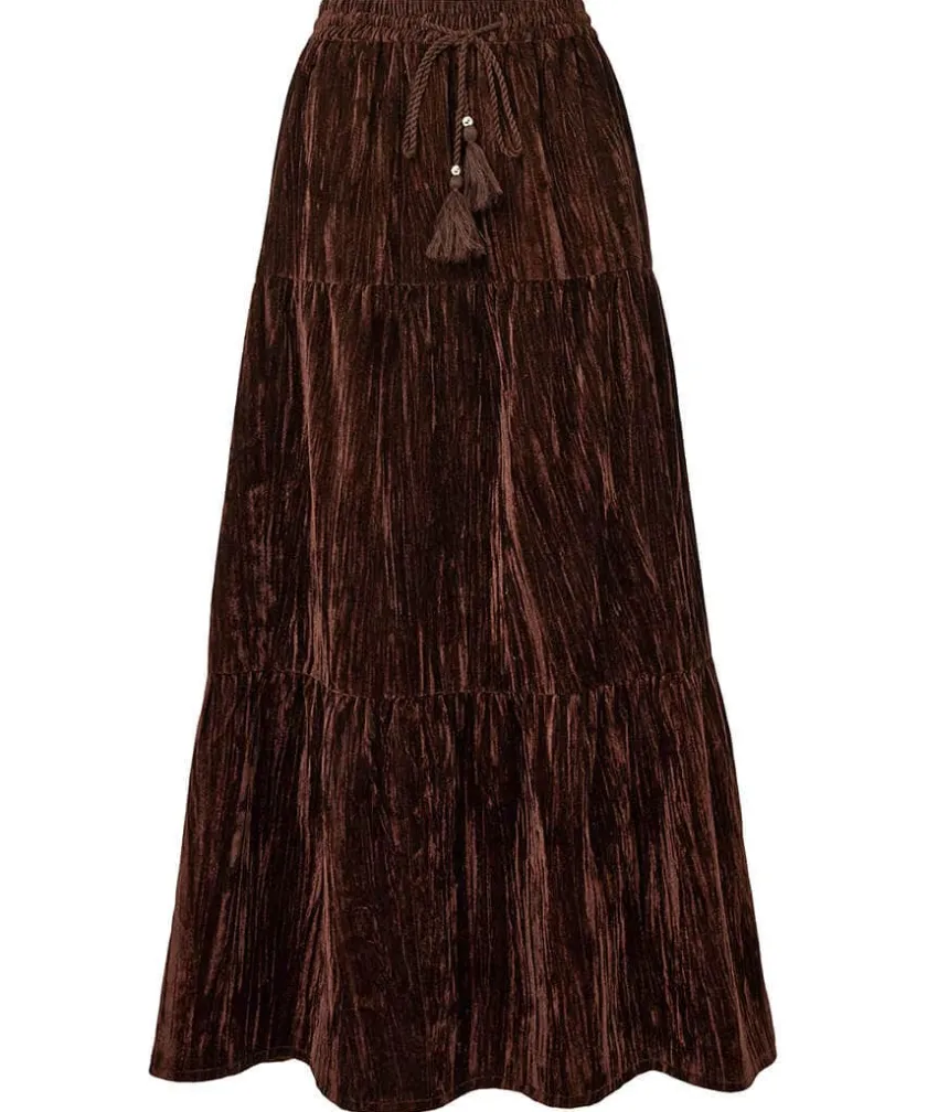 Joe Browns Remarkable Velour Tiered Skirt-Women Skirts