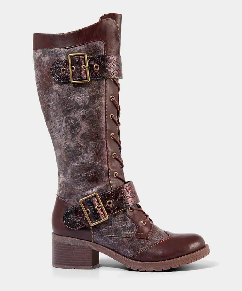Joe Browns Robyn Tooled Strap Boots-Women Heels|Boots