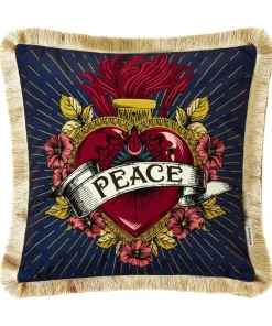Joe Browns Rock N Rebel Peace Cushion- Floral Décor|Cushions & Throws