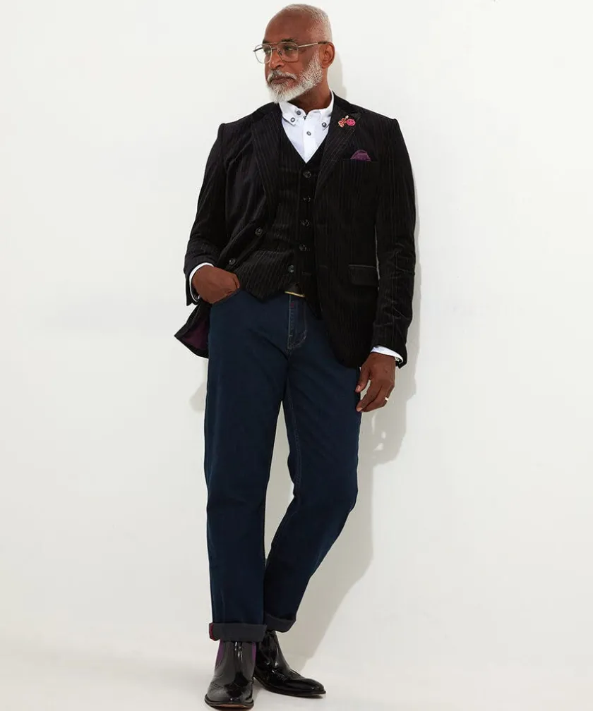 Joe Browns Rockstar Velvet Blazer- Men's Clothing|Coats & Jackets