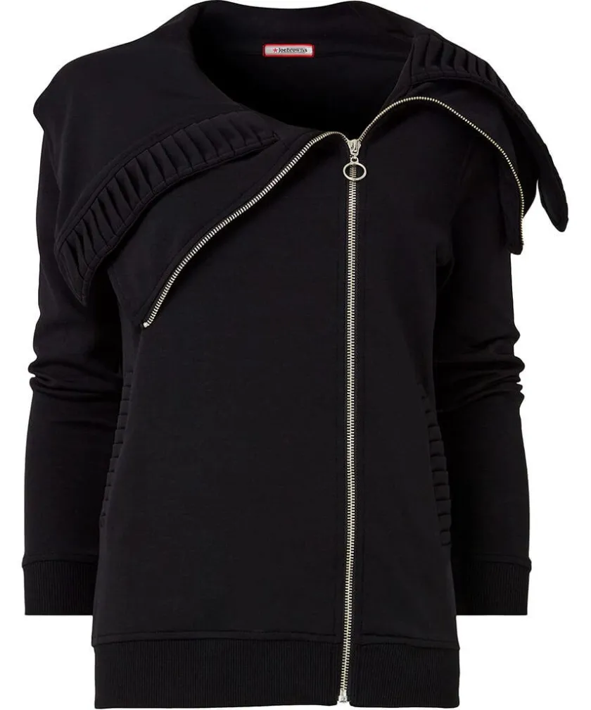 Joe Browns Ronnie Zip Front Jersey Top-Women Tops, Tunics & Blouses