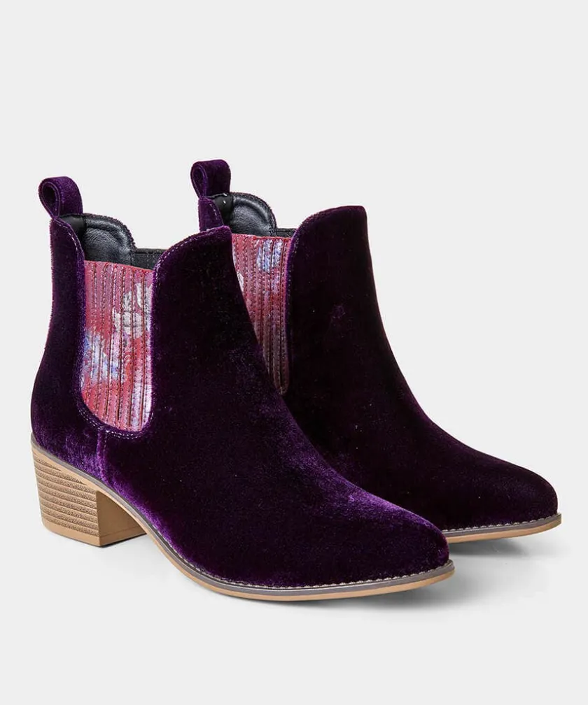 Joe Browns Rumour Has It Velvet Boots-Women Ankle Boots|Heels