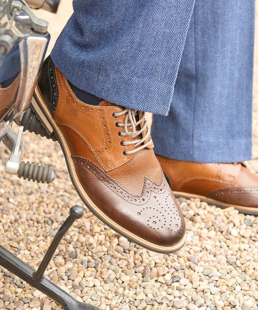 Joe Browns Savile Mixed Leather Brogues- Shoes|Shoes, Boots & Trainers