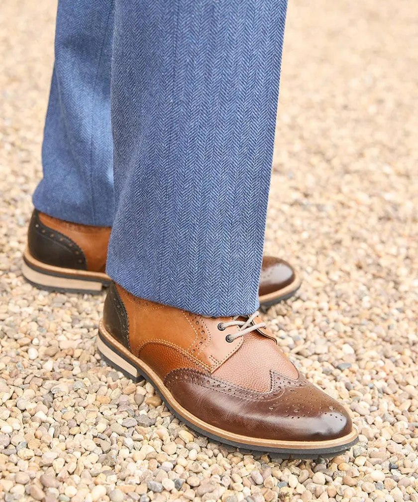 Joe Browns Savile Mixed Leather Brogues- Shoes|Shoes, Boots & Trainers