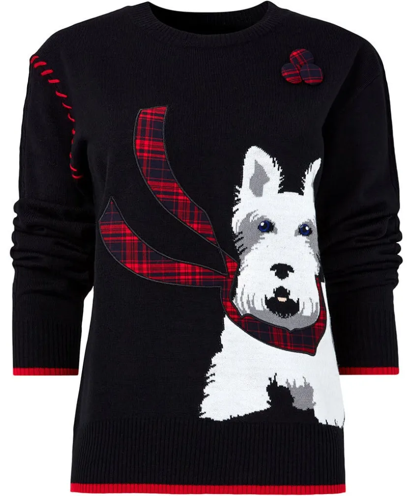 Joe Browns Scottie Jumper-Women Women's Clothing|Knitwear & Cardigans