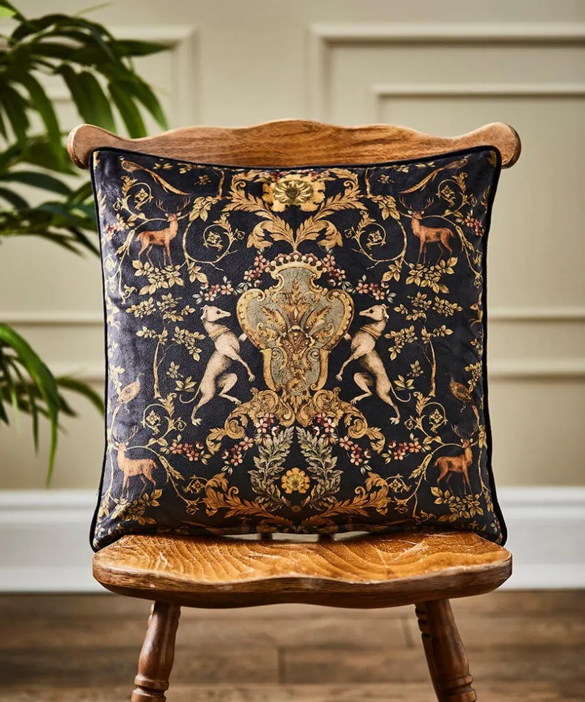 Joe Browns Secret Forest Reversible Cushion- Floral Décor|Animal Décor