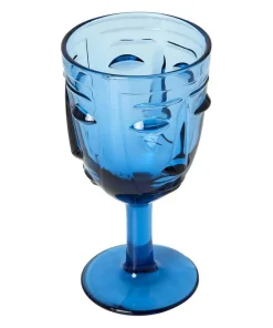 Joe Browns Set Of 6 Deco Face Wine Glasses- Kitchenware & Dining