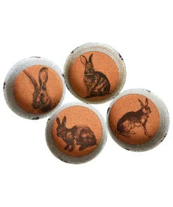 Joe Browns Set Of 4 Heritage Hare Coasters- Kitchenware & Dining|Animal Décor