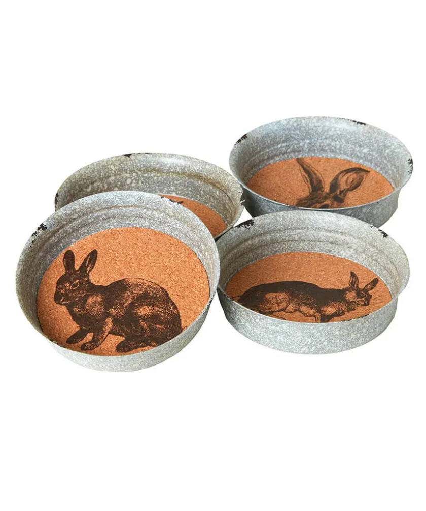Joe Browns Set Of 4 Heritage Hare Coasters- Kitchenware & Dining|Animal Décor