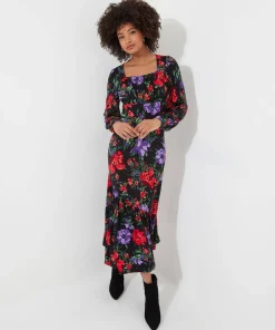 Joe Browns Shona Floral Jersey Dress-Women Dresses