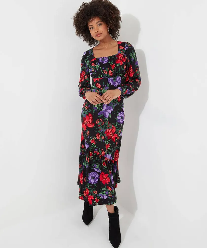 Joe Browns Shona Floral Jersey Dress-Women Dresses