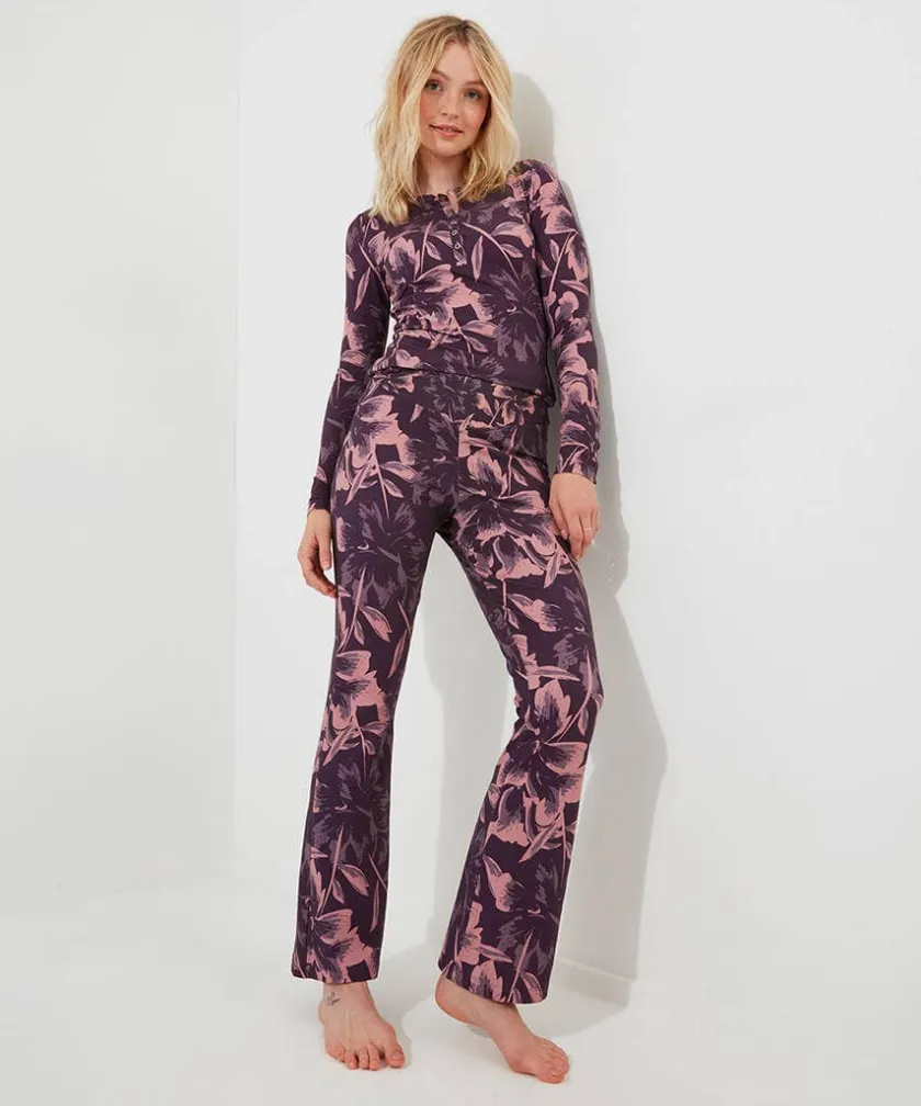 Joe Browns Sloe Joes Floral Henley-Women Women's Clothing|Loungewear & Pyjamas