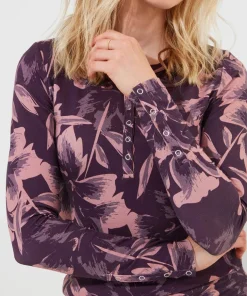 Joe Browns Sloe Joes Floral Henley-Women Women's Clothing|Loungewear & Pyjamas