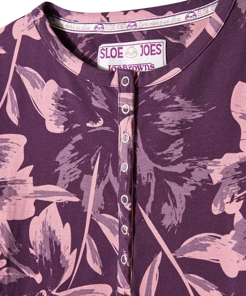 Joe Browns Sloe Joes Floral Henley-Women Women's Clothing|Loungewear & Pyjamas