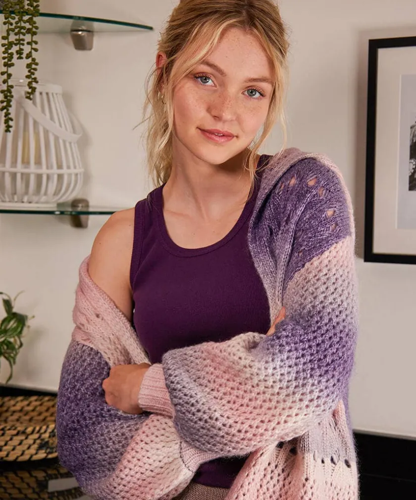 Joe Browns Sloe Joes Ombre Cosy Longline Cardigan-Women Women's Clothing|Loungewear & Pyjamas