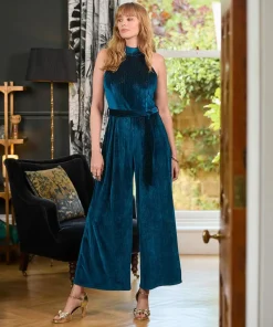Joe Browns Statement Velour Jumpsuit-Women Women's Clothing|Jeans & Trousers