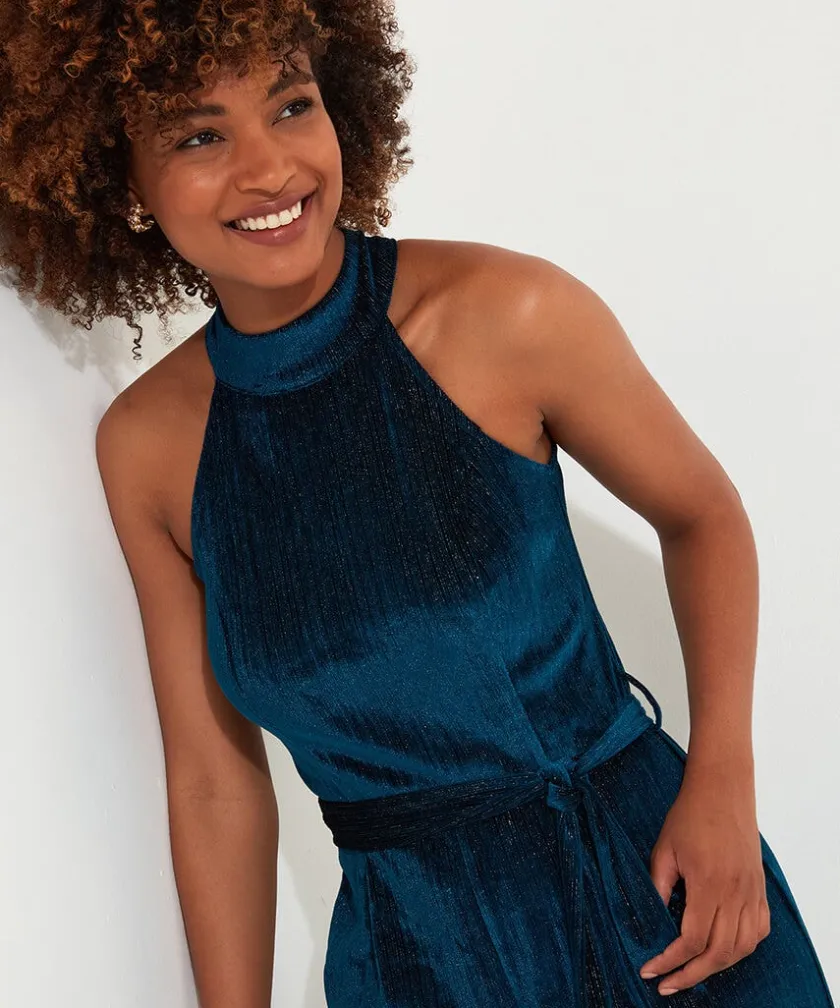 Joe Browns Statement Velour Jumpsuit-Women Women's Clothing|Jeans & Trousers