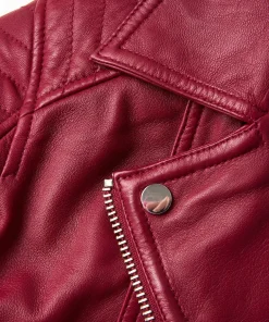 Joe Browns Stitch Detail Leather Biker Jacket-Women Leather Jackets|Coats & Jackets