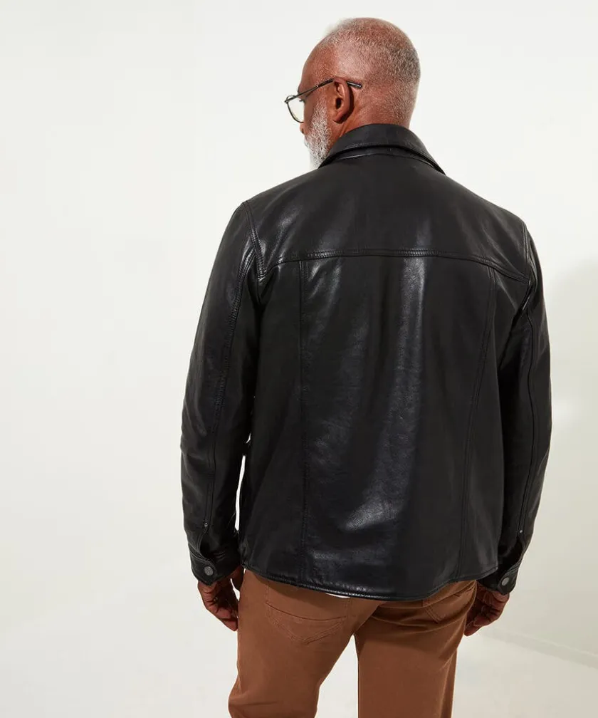 Joe Browns Style It Out Leather Jacket- Men's Clothing|Coats & Jackets
