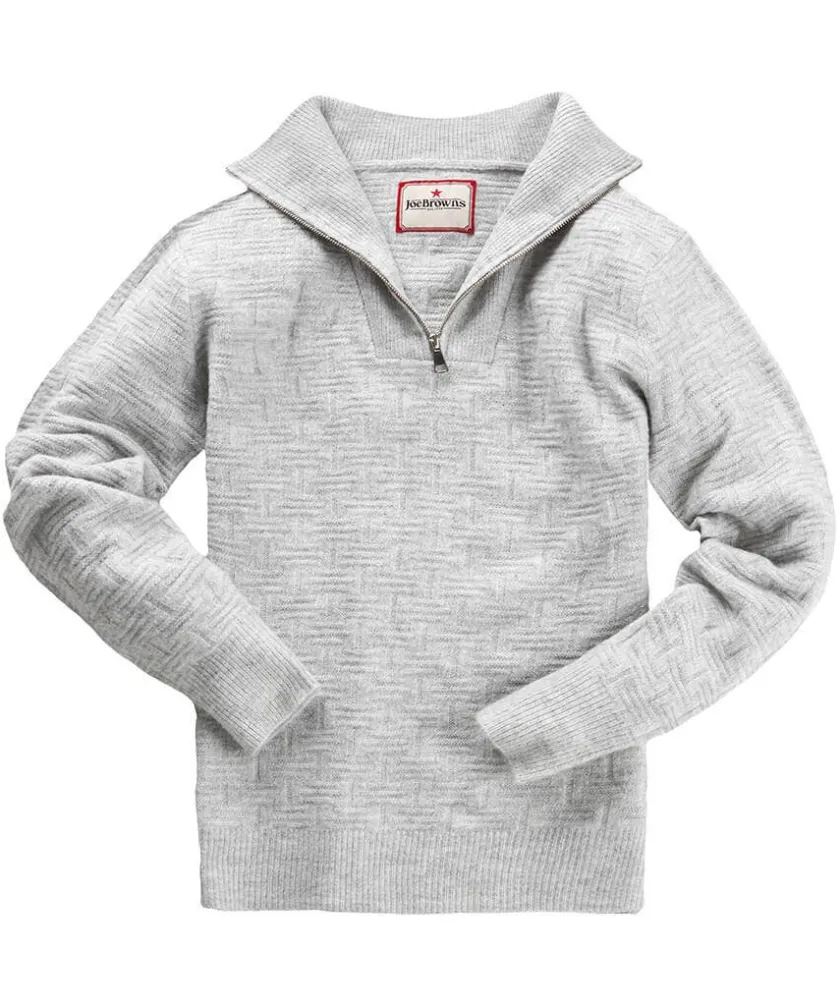 Joe Browns Terrific Textured Funnel- Hoodies & Sweatshirts|Knitwear