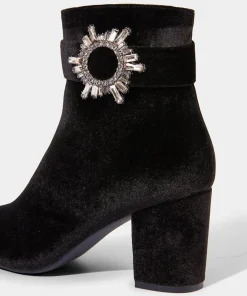 Joe Browns The Night Is Yours Velvet Boots-Women Matching Shoes & Bags|Ankle Boots