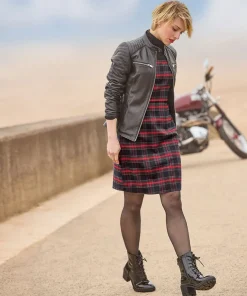 Joe Browns Trudy Check Pinafore-Women Dresses