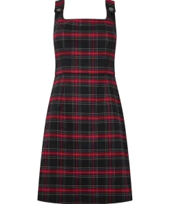 Joe Browns Trudy Check Pinafore-Women Dresses