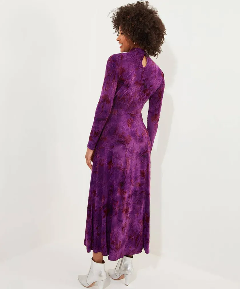 Joe Browns Truly Remarkable Flocked Jersey Dress-Women Petite Collection|Dresses