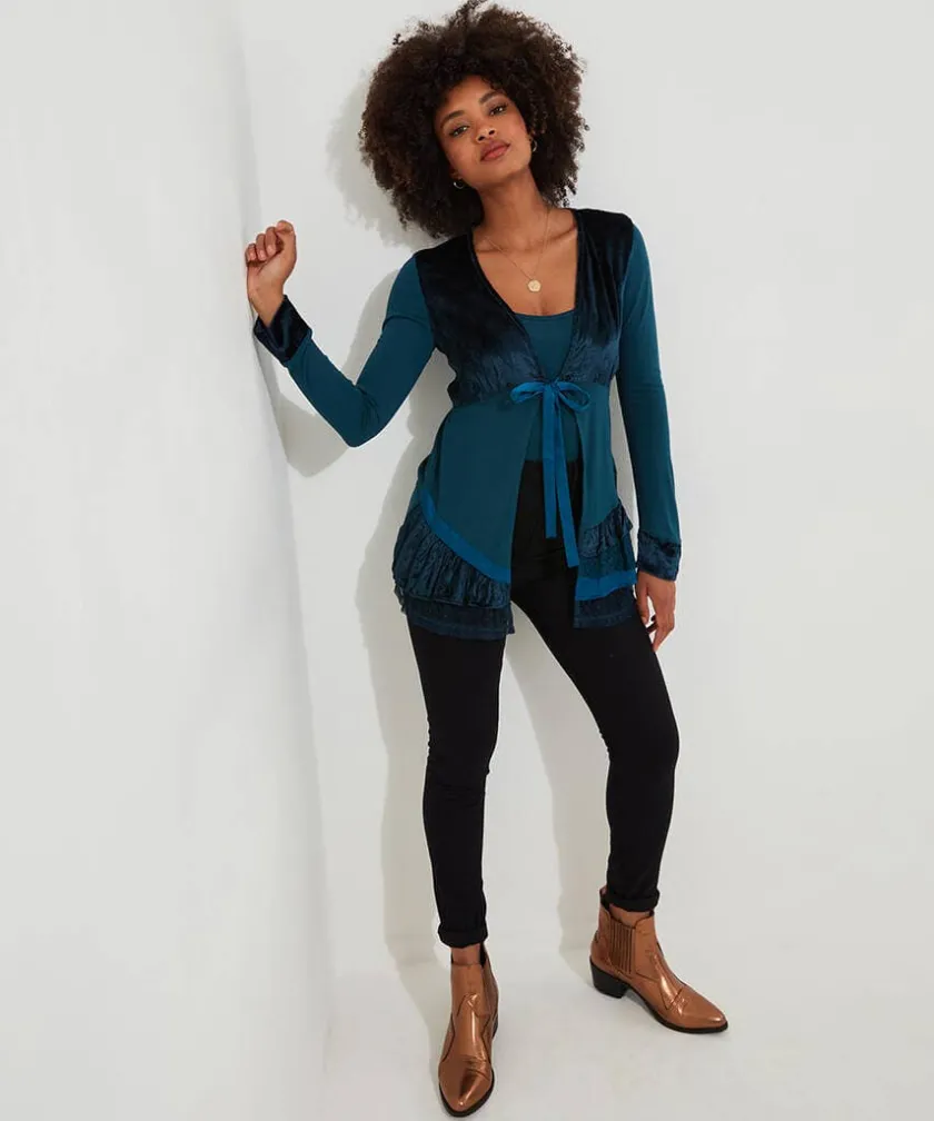 Joe Browns Valerie Velour Cutabout Top-Women Tops, Tunics & Blouses