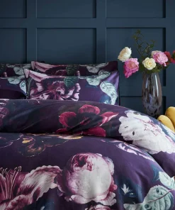 Joe Browns Violet Bloom 100% Cotton Duvet Set- Nature Décor|Bedding