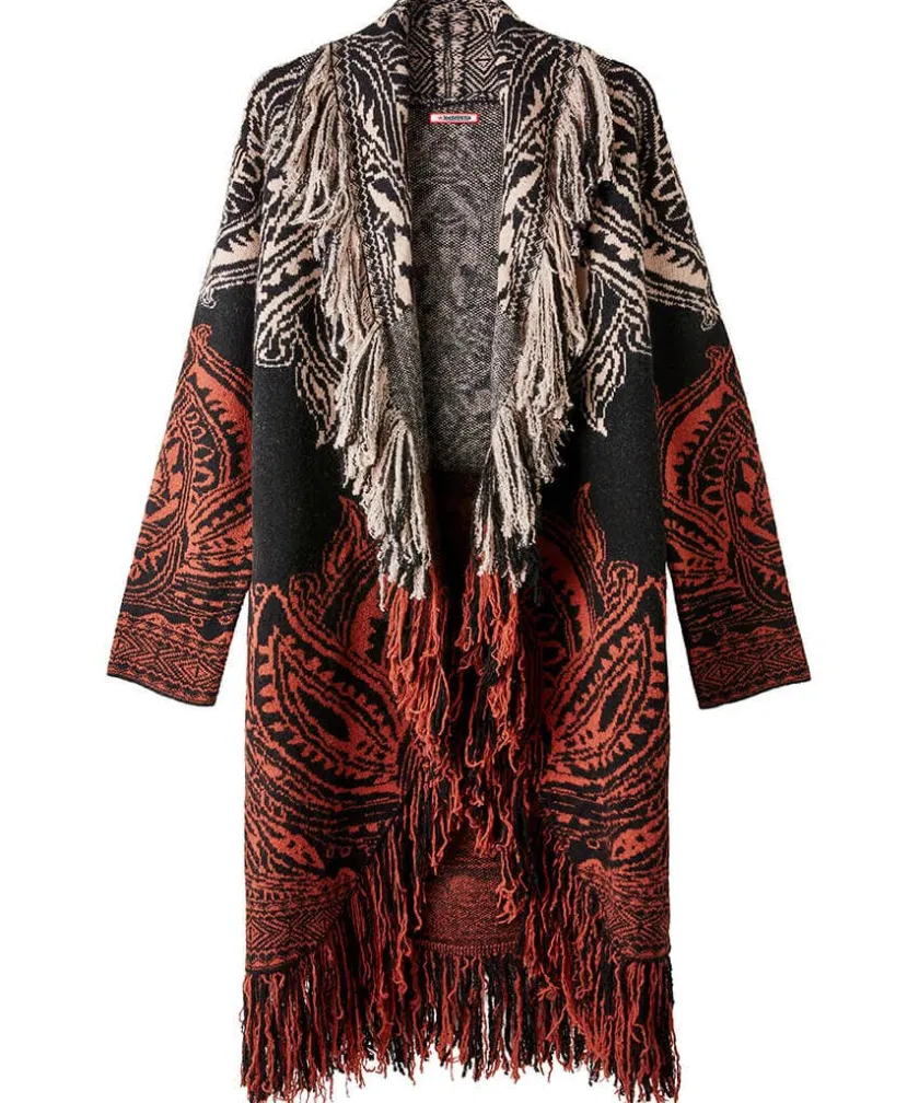 Joe Browns Winter Nights Fringed Cardigan-Women Knitwear & Cardigans