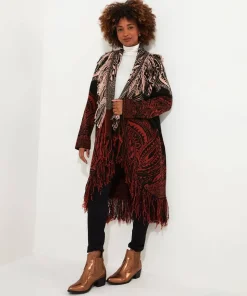 Joe Browns Winter Nights Fringed Cardigan-Women Knitwear & Cardigans
