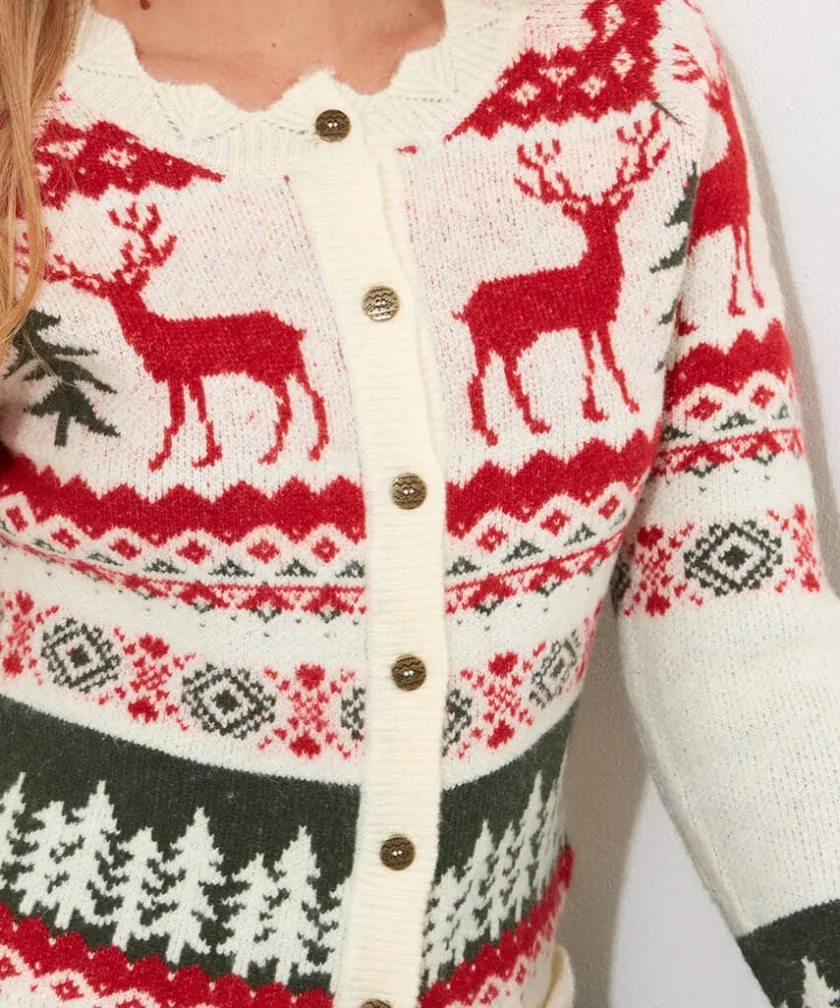Joe Browns Winter Scenes Cardigan-Women Women's Clothing|Novelty Gifts