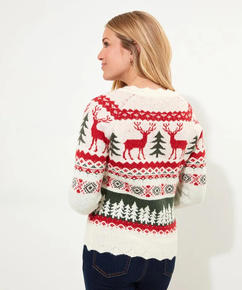Joe Browns Winter Scenes Cardigan-Women Women's Clothing|Novelty Gifts