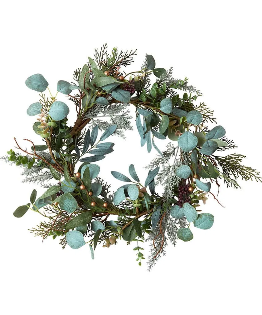 Joe Browns Winter's Wish Rustic Eucalyptus Wreath- Home Accessories|Christmas Homeware