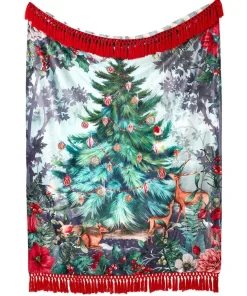 Joe Browns Wondrous Woodland Festive Throw- Cushions & Throws|Christmas Homeware