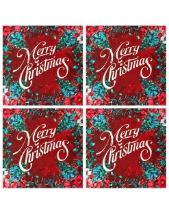 Joe Browns Wondrous Woodland Pack Of 4 Christmas Cotton Napkins- Kitchenware & Dining|Christmas Homeware