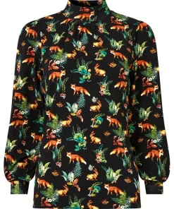 Joe Browns Woodland Wonder Jersey Print Top-Women Tops, Tunics & Blouses